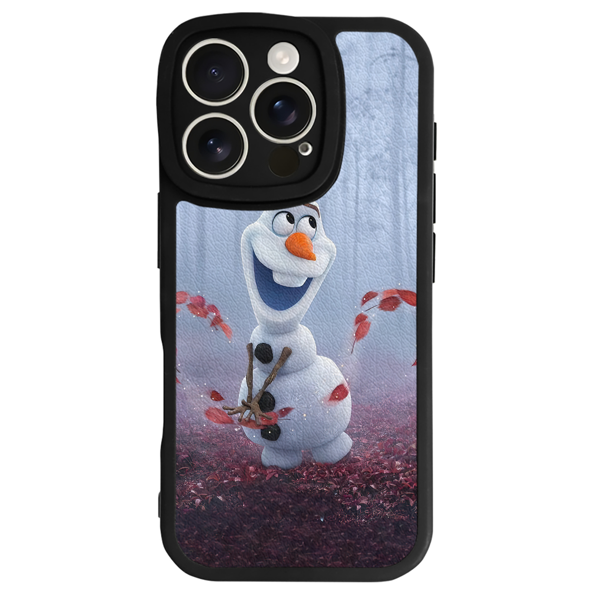 （画像用） アナと雪の女王 アンナ エルサ Frozen Anna Elsa 【iPhone 16シリーズ対応】シリコンスマホケース（レザー調） 材質：シリコン